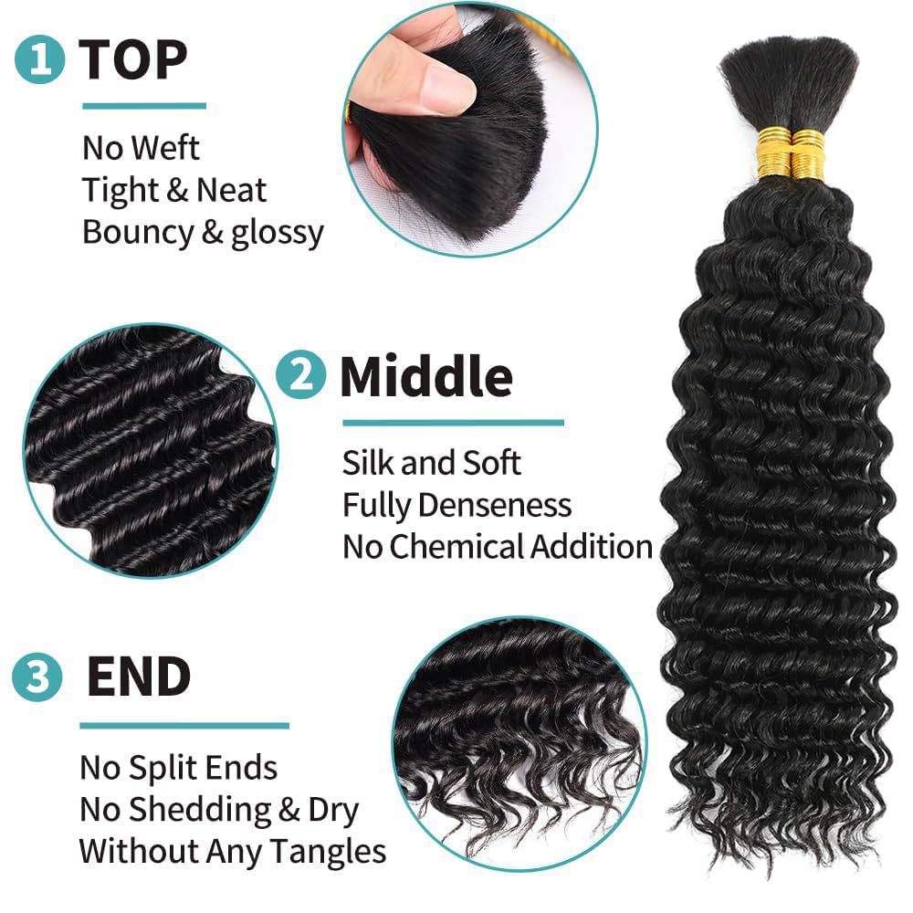 Lot de 2 bundles Human Hair - Bohoo braids - Bohemian braids