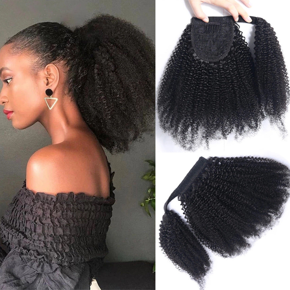 Ponytail kinky curly afro