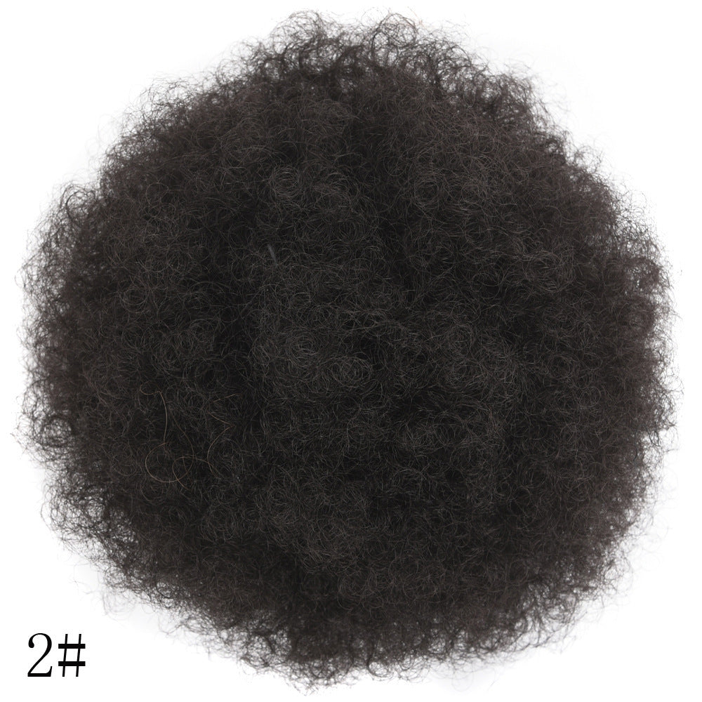 Postiche cheveux crépus semi synthétique