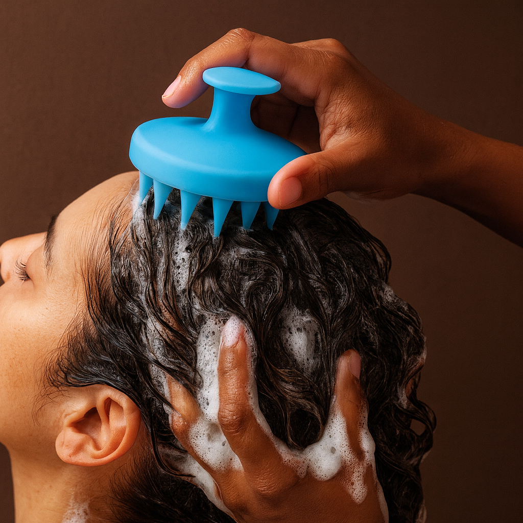 Brosse massante manuelle