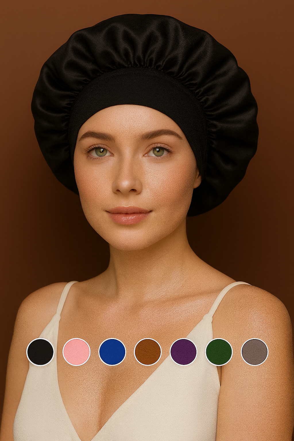 Bonnet de nuit - Anti frisottis – Spécial cheveux curly & 4C