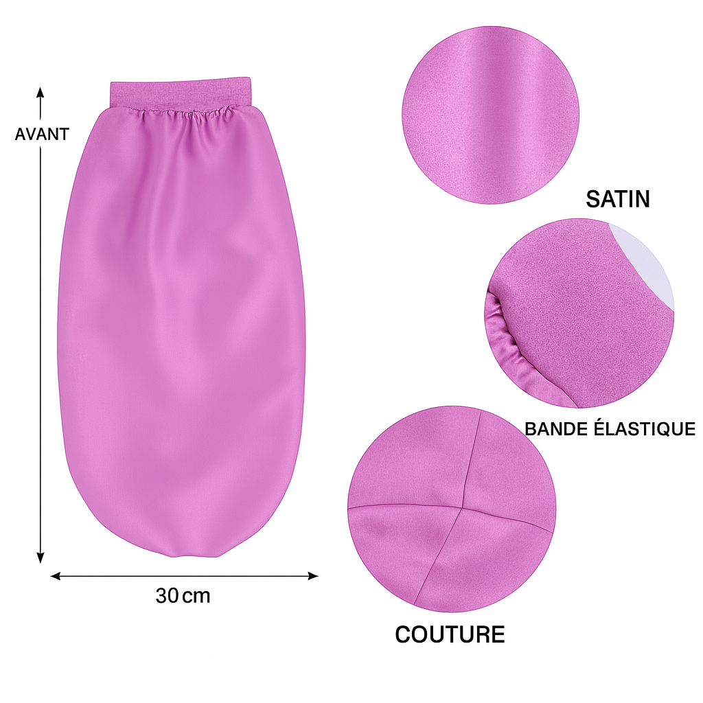 Bonnet en satin Anti frisottis - Cheveux long - Spécial cheveux curly & 4C