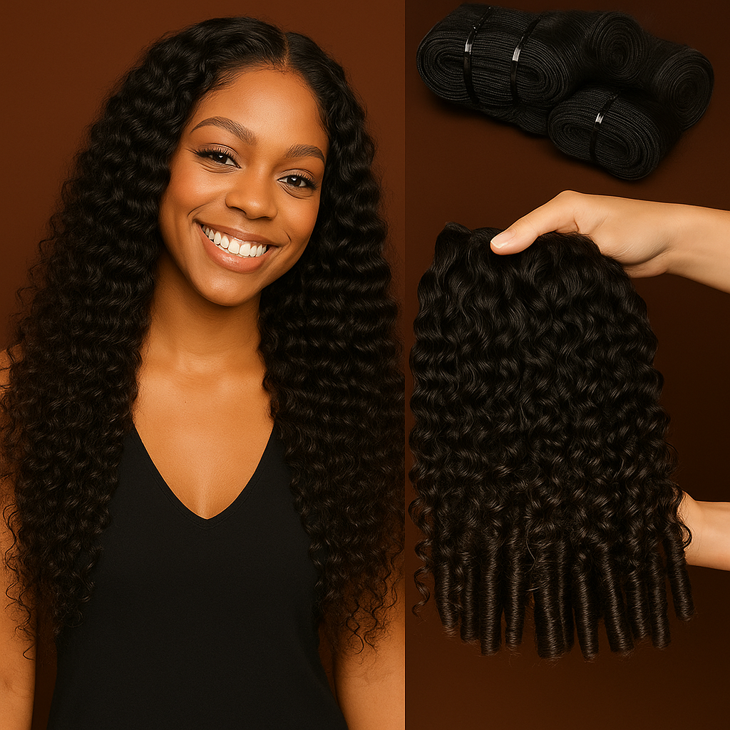 Tissage 100% naturel Cheveux humain de haute qualité