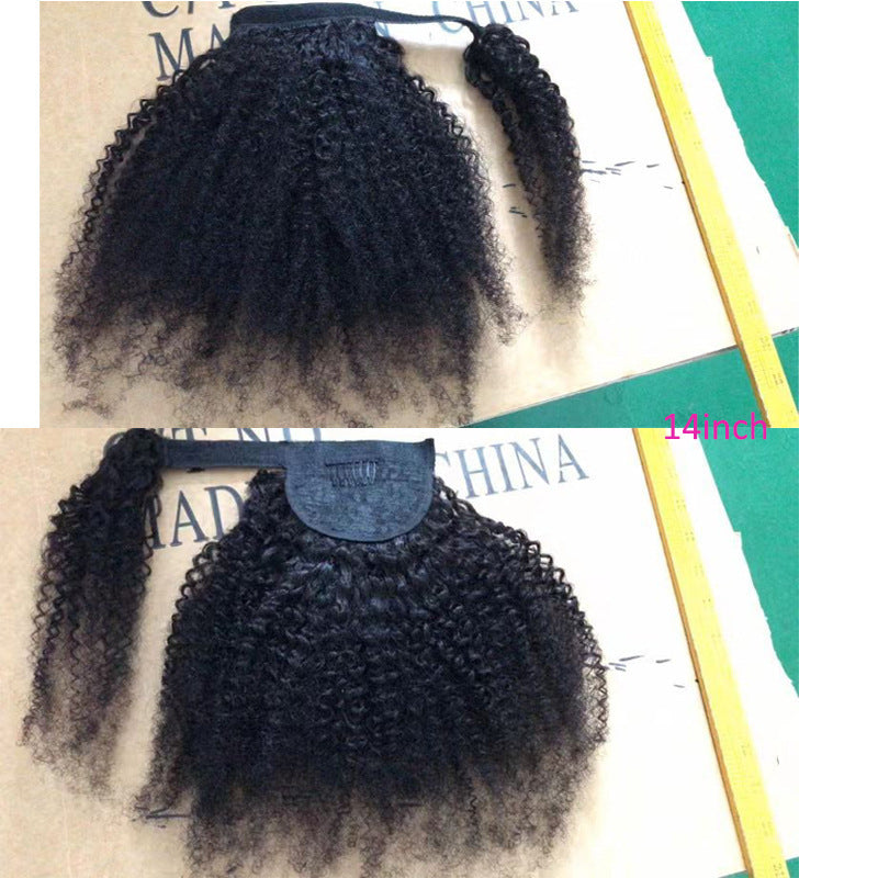 Ponytail kinky curly afro