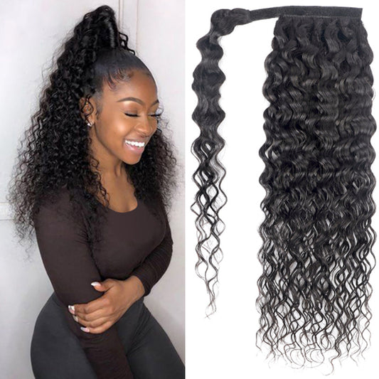 Ponytail Body Wave - Deep wave - Kinky Curly - Water wave